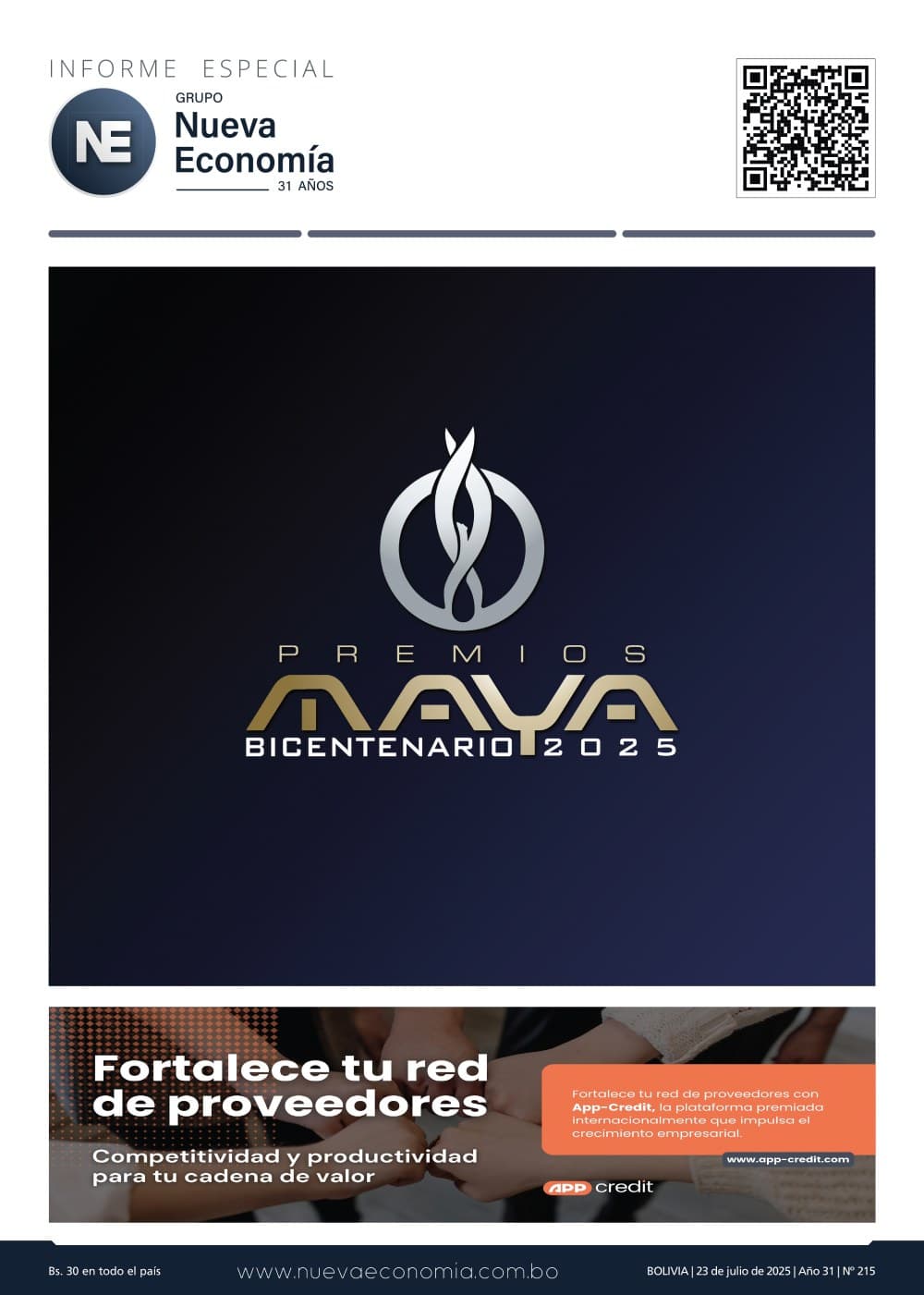 Portada de INF. ESPECIAL 215