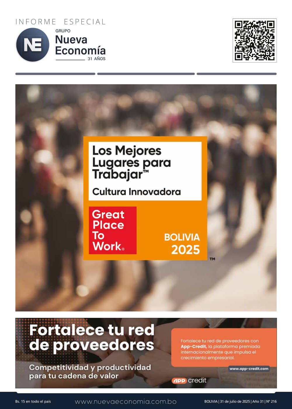 Portada de INF. ESPECIAL 216