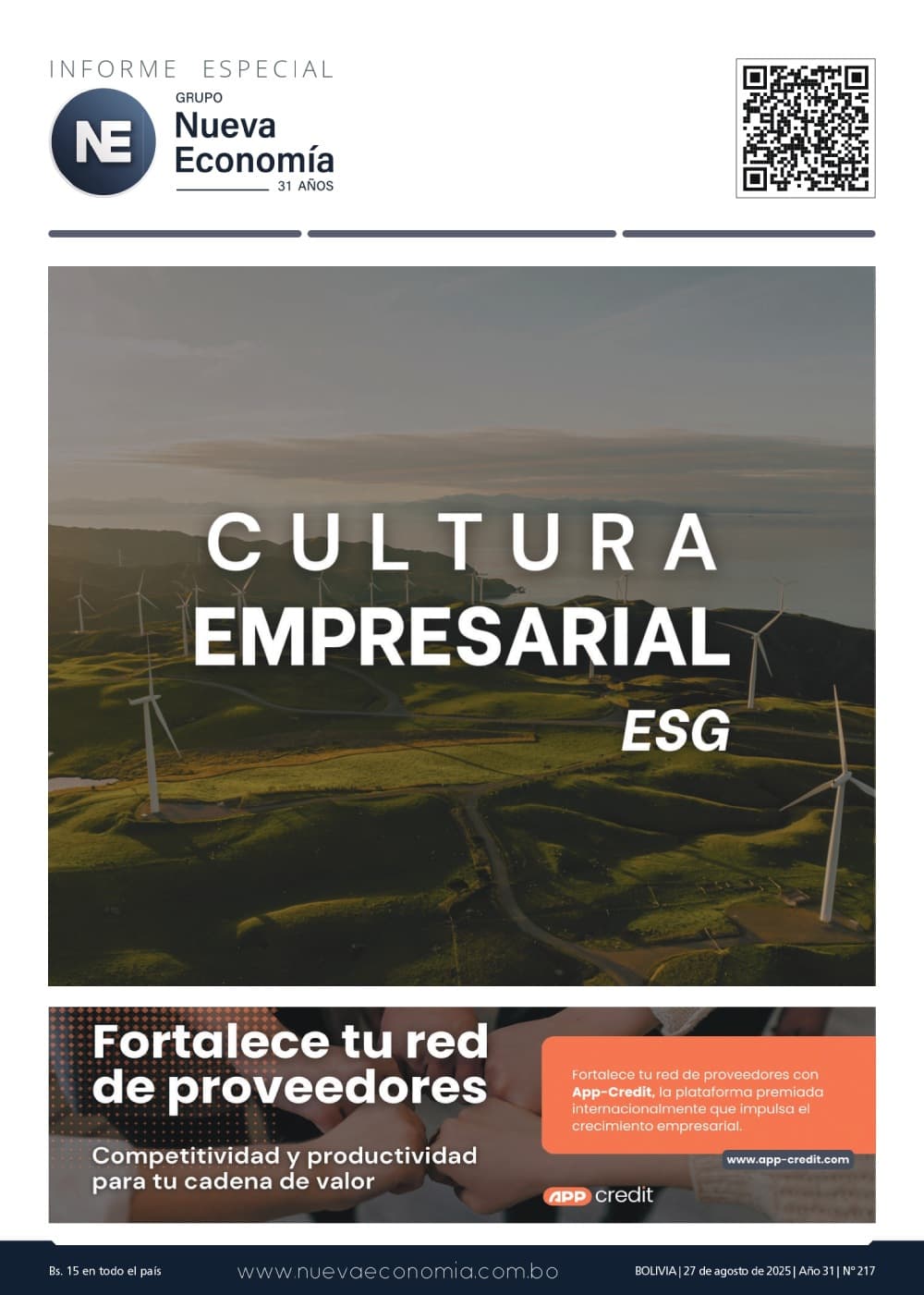 Portada de INF. ESPECIAL 217