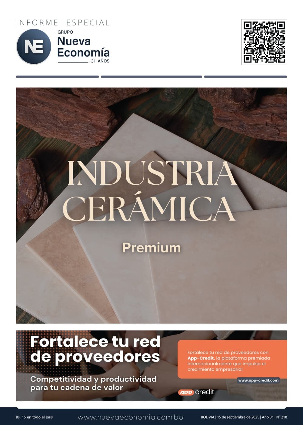 Portada de INF. ESPECIAL 218