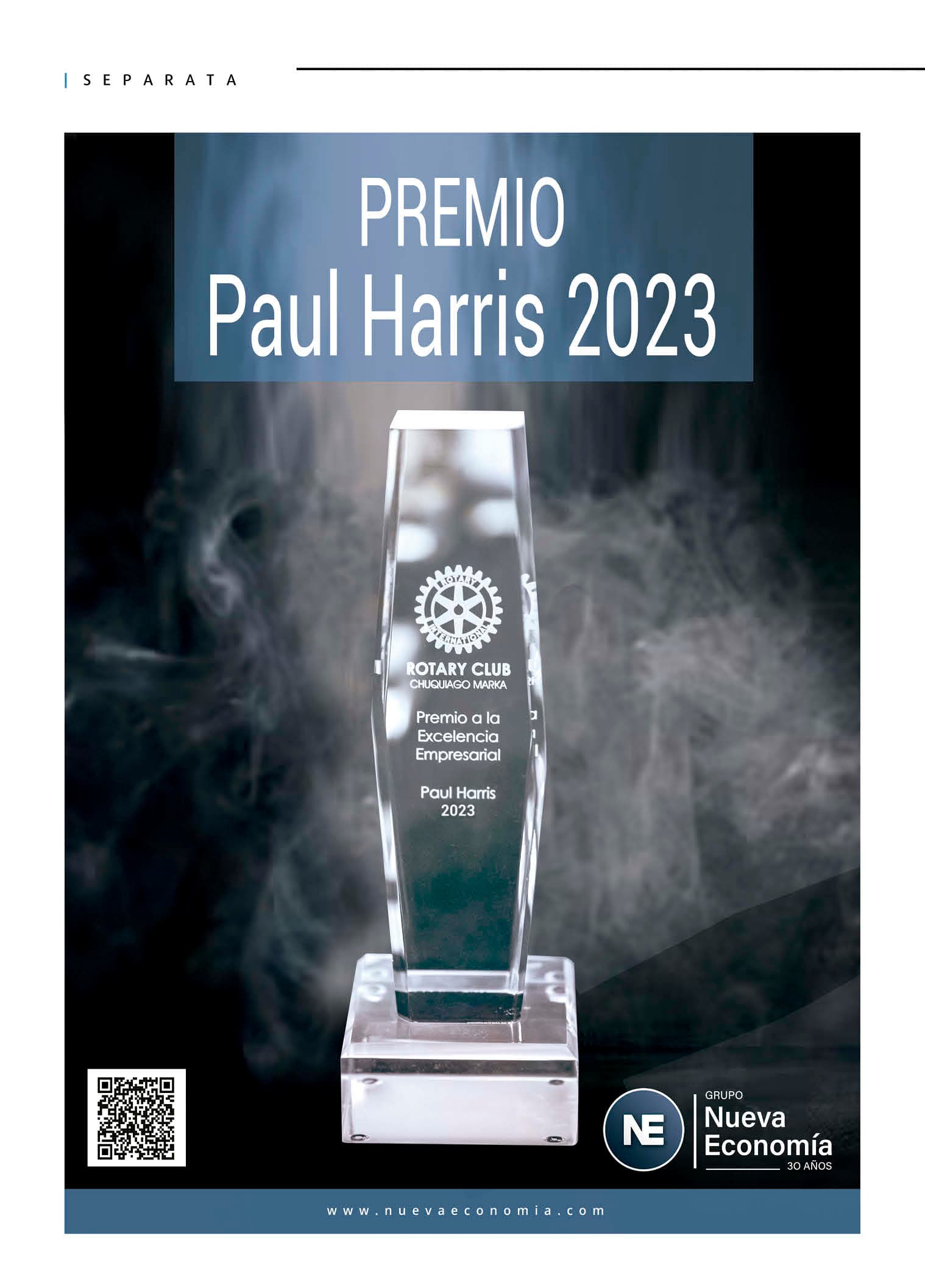 Portada de SEPARATA - Premio Paul Harris