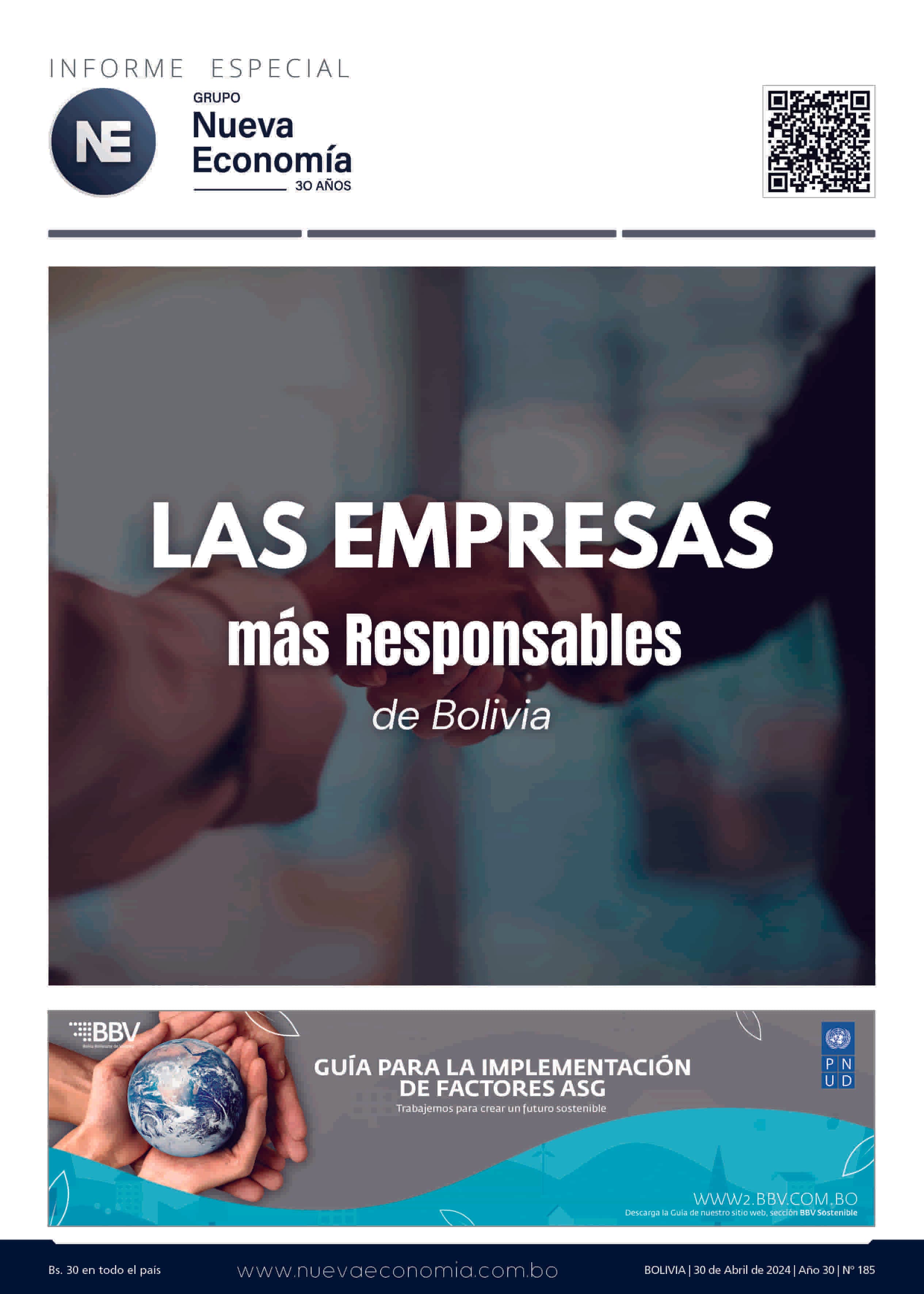 Portada de INF. ESPECIAL 185