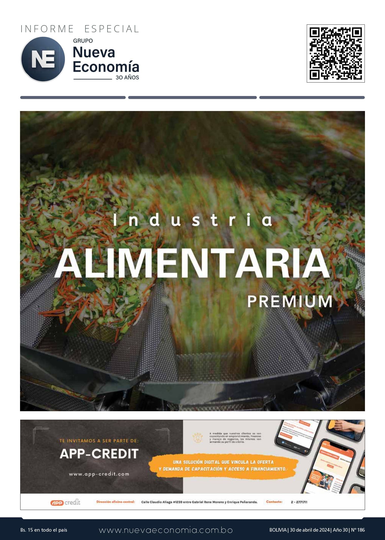 Portada de INF. ESPECIAL 186