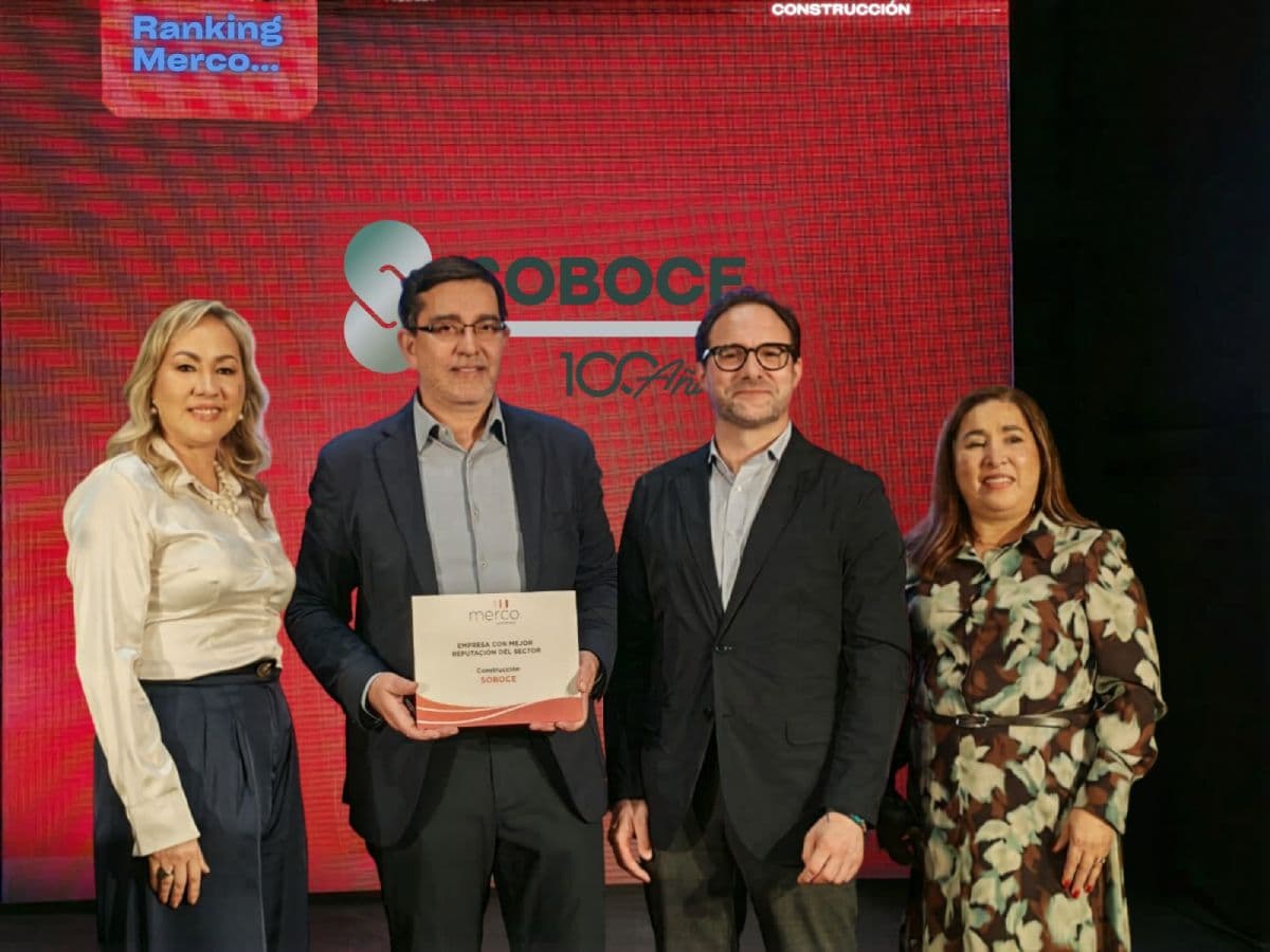 SOBOCE es reconocida nuevamente como la empresa con mejor reputación de la industria de la construcción en Bolivia