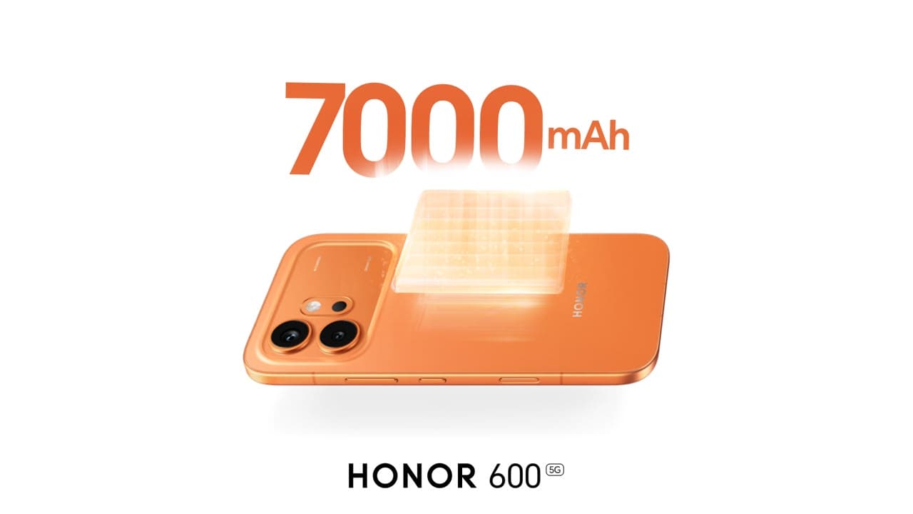 HONOR 600 integra una batería de 7.000 mAh para jornadas de mayor duración 
