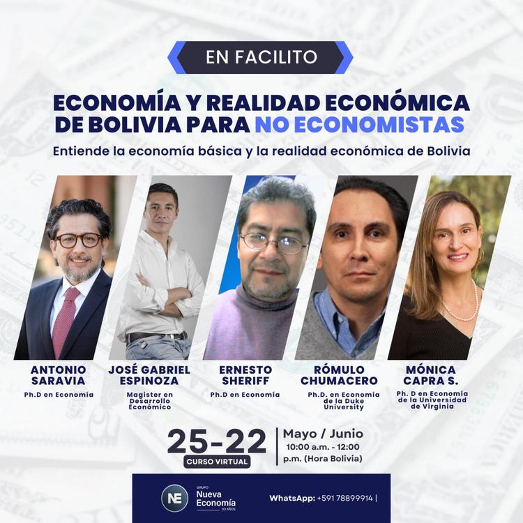 Economista sugiere 8 puntos para apuntalar la economía boliviana
