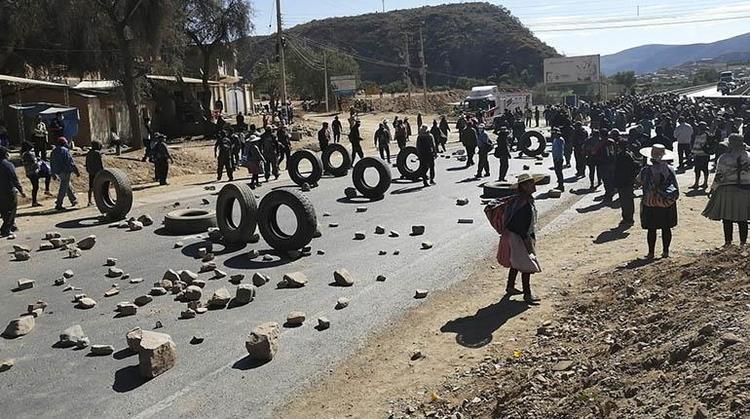 Bloqueos por la zona