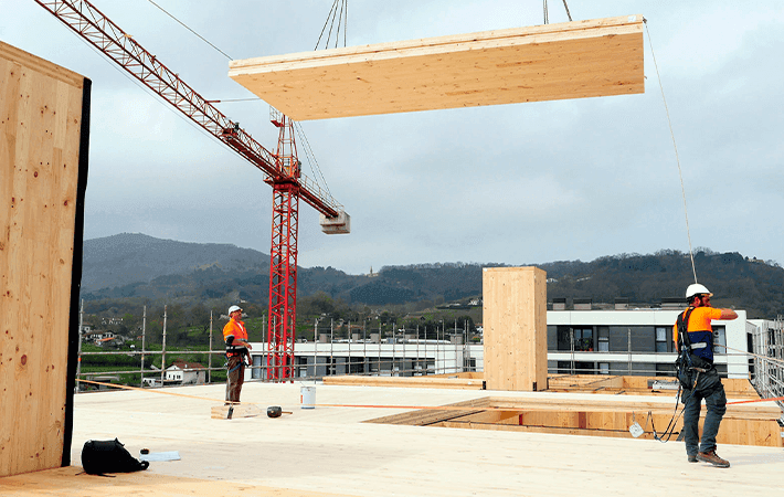 Construcción rajada