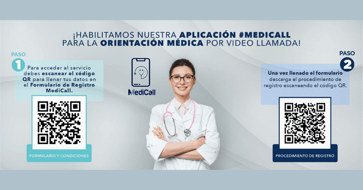 Orientación sobre covid-19 con videollamada