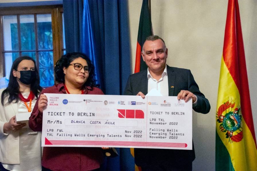 Ganadores concurso “Falling Walls Lab Bolivia”