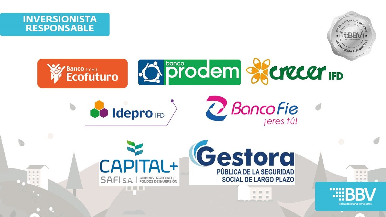 La Bolsa Boliviana de Valores reconoce a inversionistas responsables