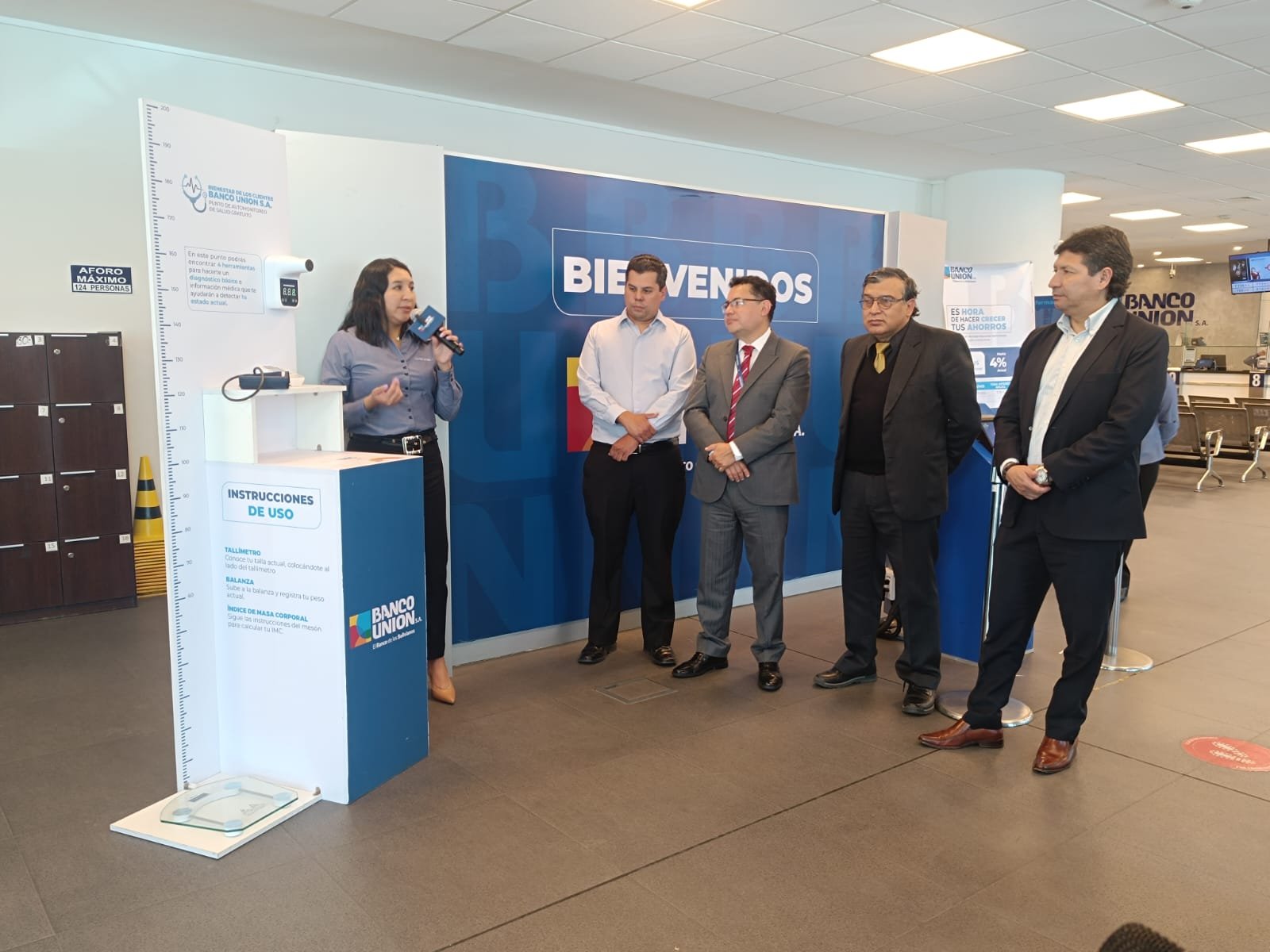 Banco Unión implementa puntos de auto-monitoreo de salud en sus agencias a nivel nacional