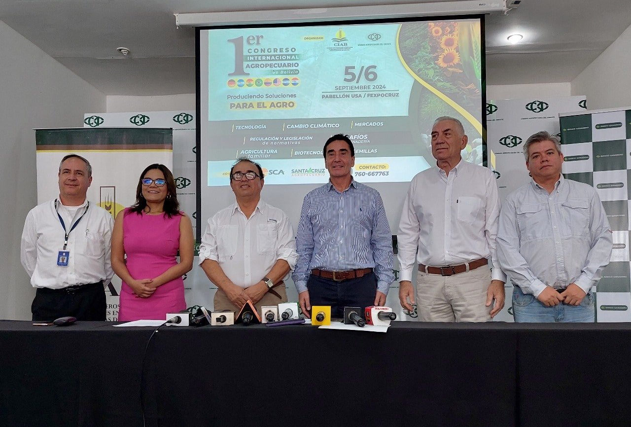 Presentan el Primer Congreso Internacional Agropecuario de Bolivia: Una plataforma para el futuro del sector