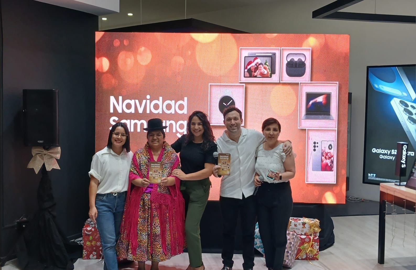 Samsung celebra Navidad con vales de hasta Bs 2.000 en supermercados