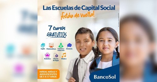 BancoSol apoya a recuperar el aprendizaje perdido