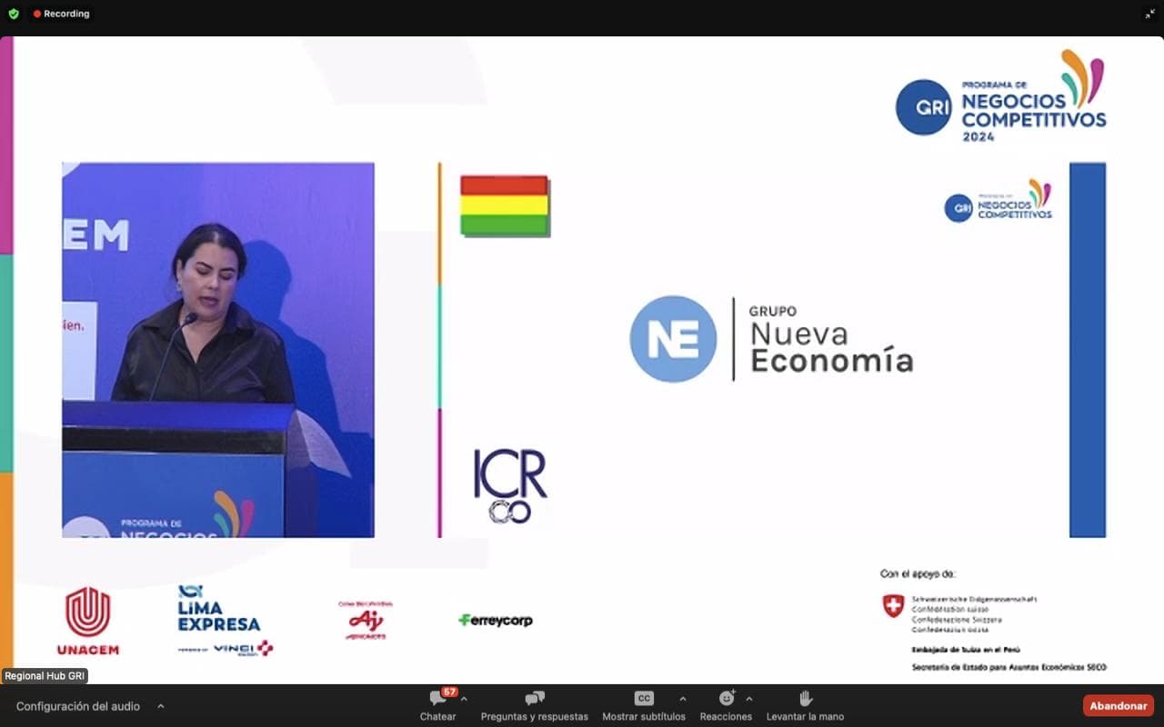 Grupo Nueva Economía recibe reconocimiento internacional por su primer reporte de sostenibilidad conforme a los estándares GRI