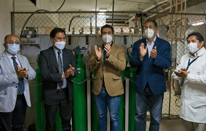 Cochabamba inaugura planta de oxígeno