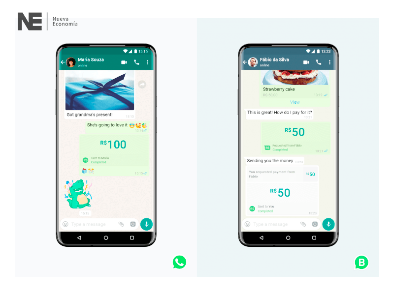 PAGOS EN WHATSAPP LLEGAN A BRASIL